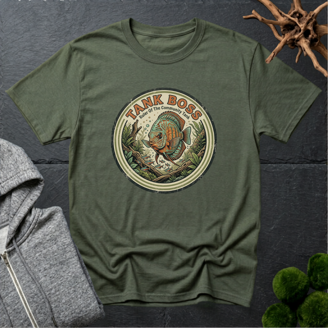 Discus Tank Boss Ruler T‑Shirt | Discus Lover Shirt