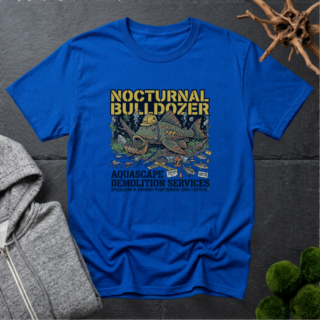 Pleco Nocturnal Bulldozer T‑Shirt | Pleco Lover Shirt