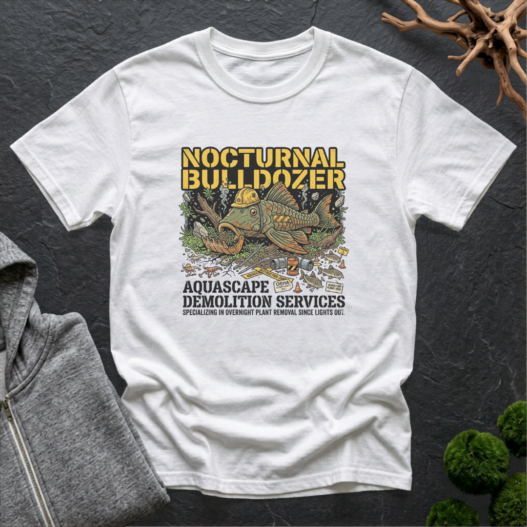 Pleco Nocturnal Bulldozer T‑Shirt | Pleco Lover Shirt