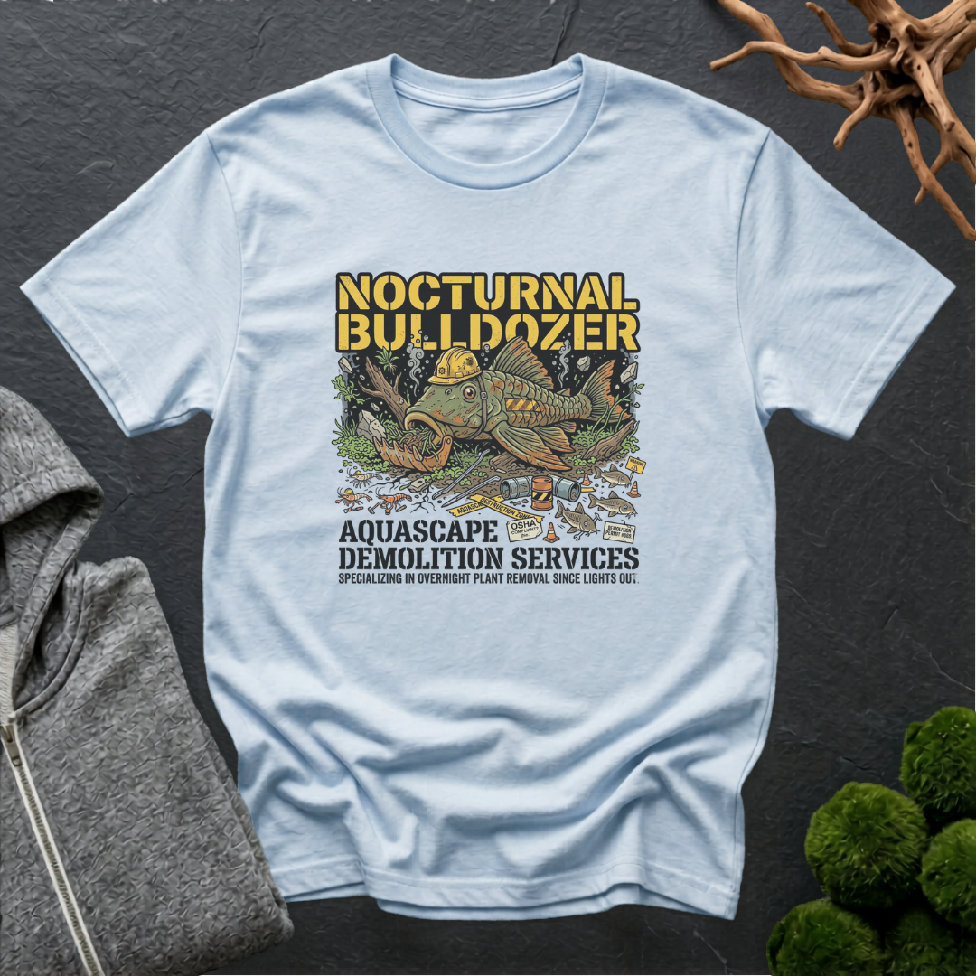 Pleco Nocturnal Bulldozer T‑Shirt | Pleco Lover Shirt