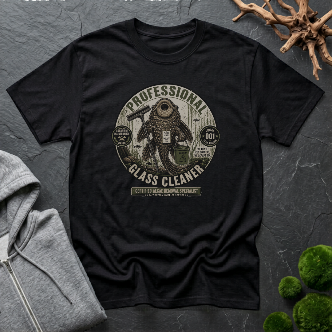 Pleco Professional Glass Cleaner T‑Shirt | Pleco Lover Shirt