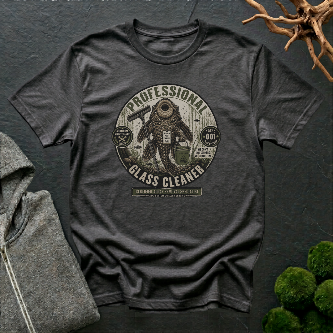 Pleco Professional Glass Cleaner T‑Shirt | Pleco Lover Shirt