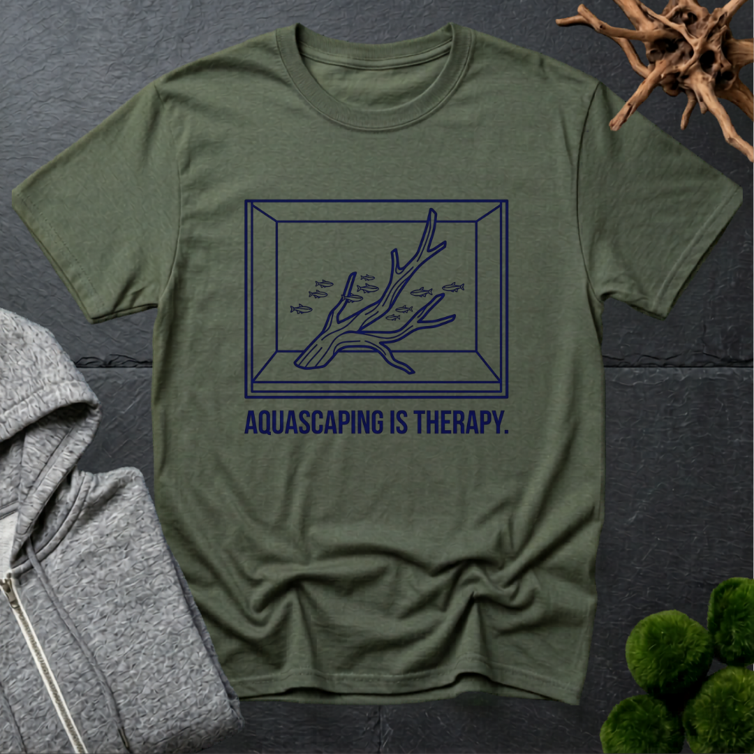 Aquascaping Is Therapy T‑Shirt | Aquarium Lover Shirt