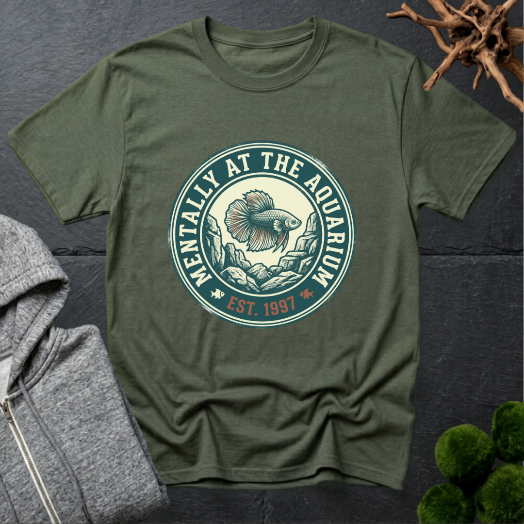 Mentally at the Aquarium Est 1997 T‑Shirt | Betta Lover Shirt