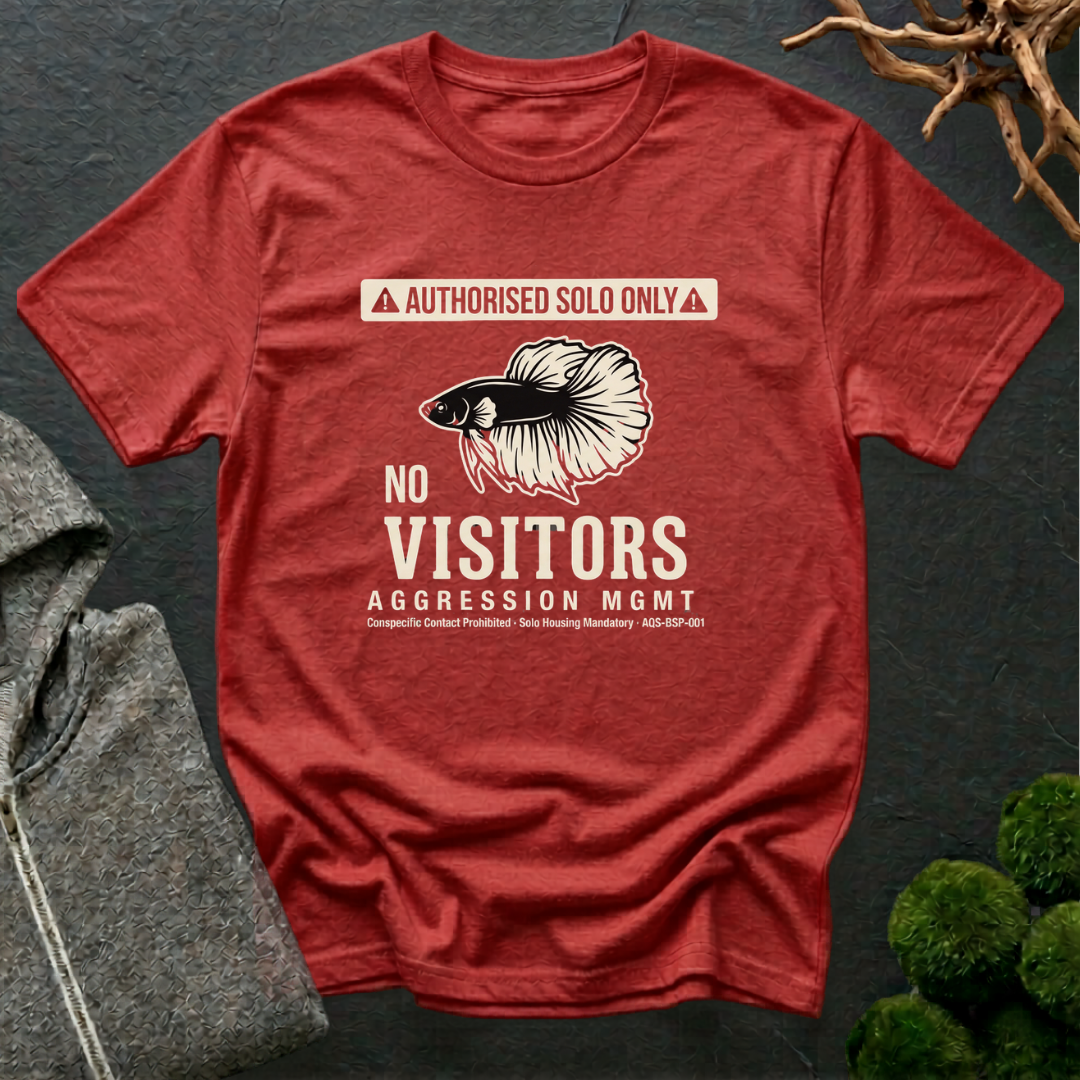 No Visitors Betta Fish T-Shirt | Betta Lover Shirt