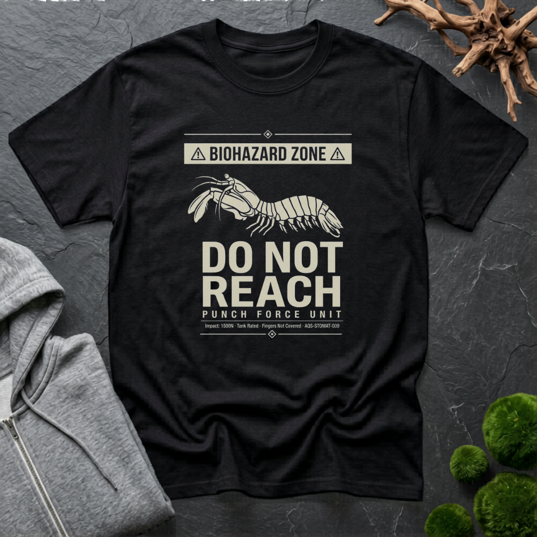 Mantis Shrimp Do Not Reach T-Shirt | Shrimp Lover Shirt