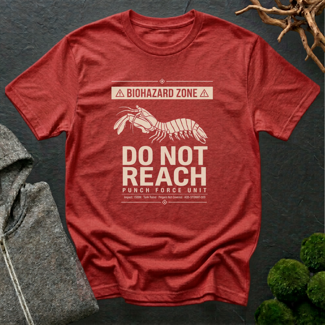 Mantis Shrimp Do Not Reach T-Shirt | Shrimp Lover Shirt