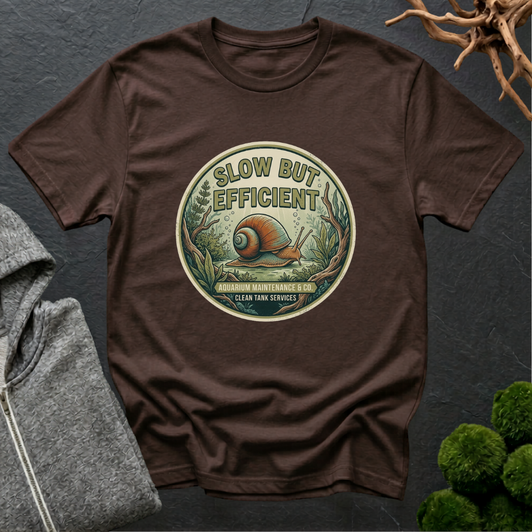 Slow But Efficient Mystery Snail T-Shirt | Mystery Snail Lover Shirt