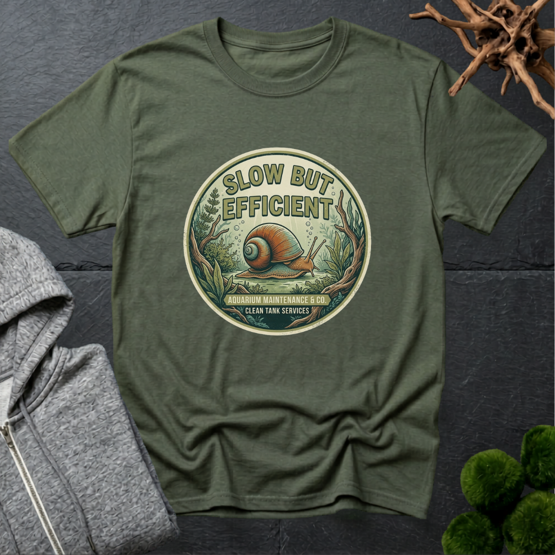 Slow But Efficient Mystery Snail T-Shirt | Mystery Snail Lover Shirt