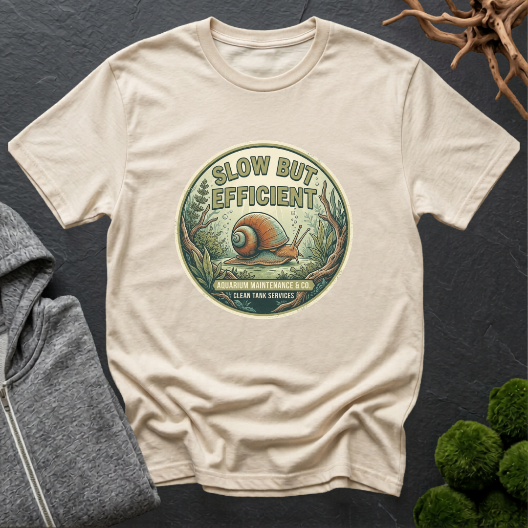 Slow But Efficient Mystery Snail T-Shirt | Mystery Snail Lover Shirt