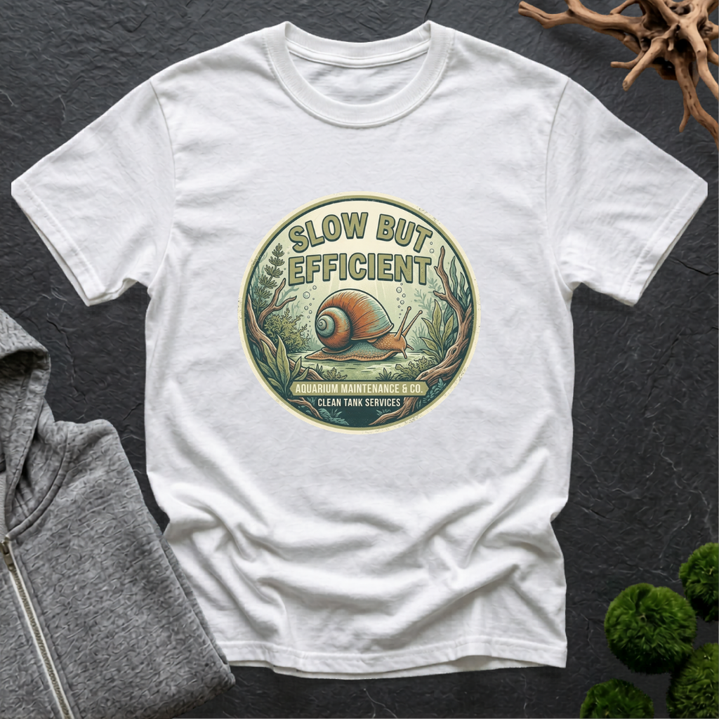 Slow But Efficient Mystery Snail T-Shirt | Mystery Snail Lover Shirt