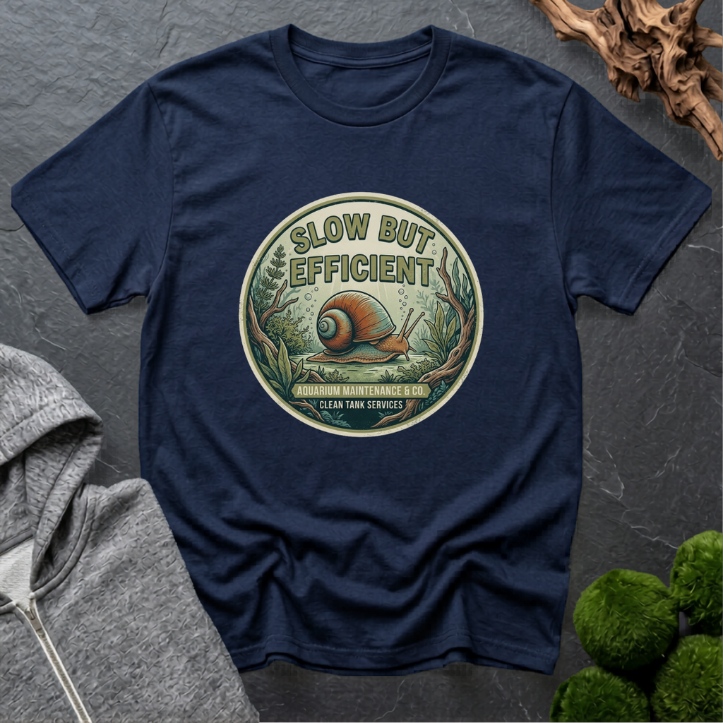 Slow But Efficient Mystery Snail T-Shirt | Mystery Snail Lover Shirt
