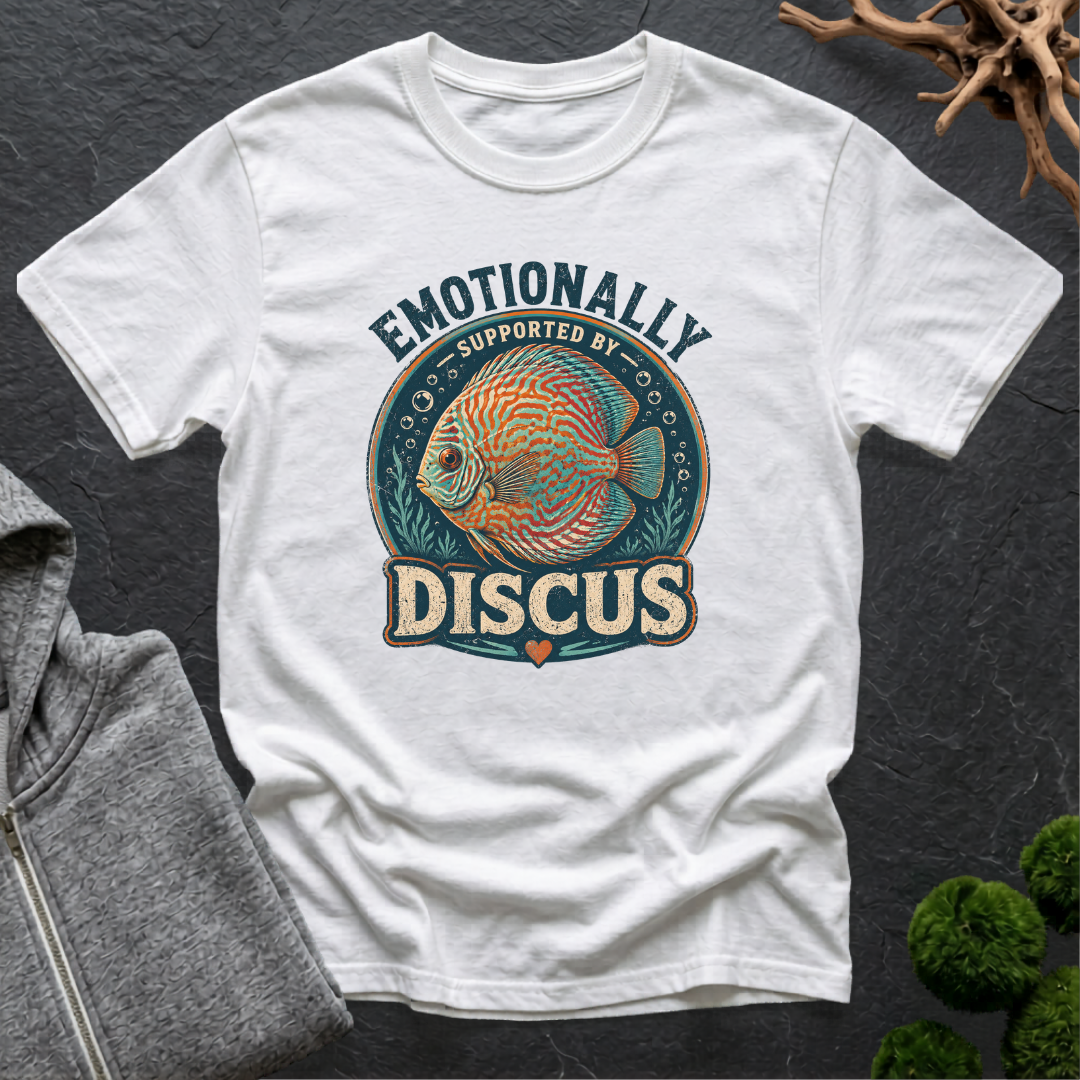 Emotionally Supported by Discus T-Shirt | Discus Lover Shirt