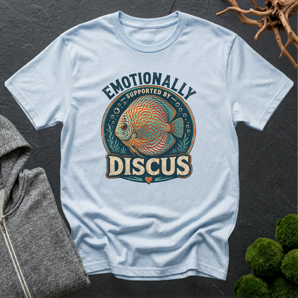 Emotionally Supported by Discus T-Shirt | Discus Lover Shirt