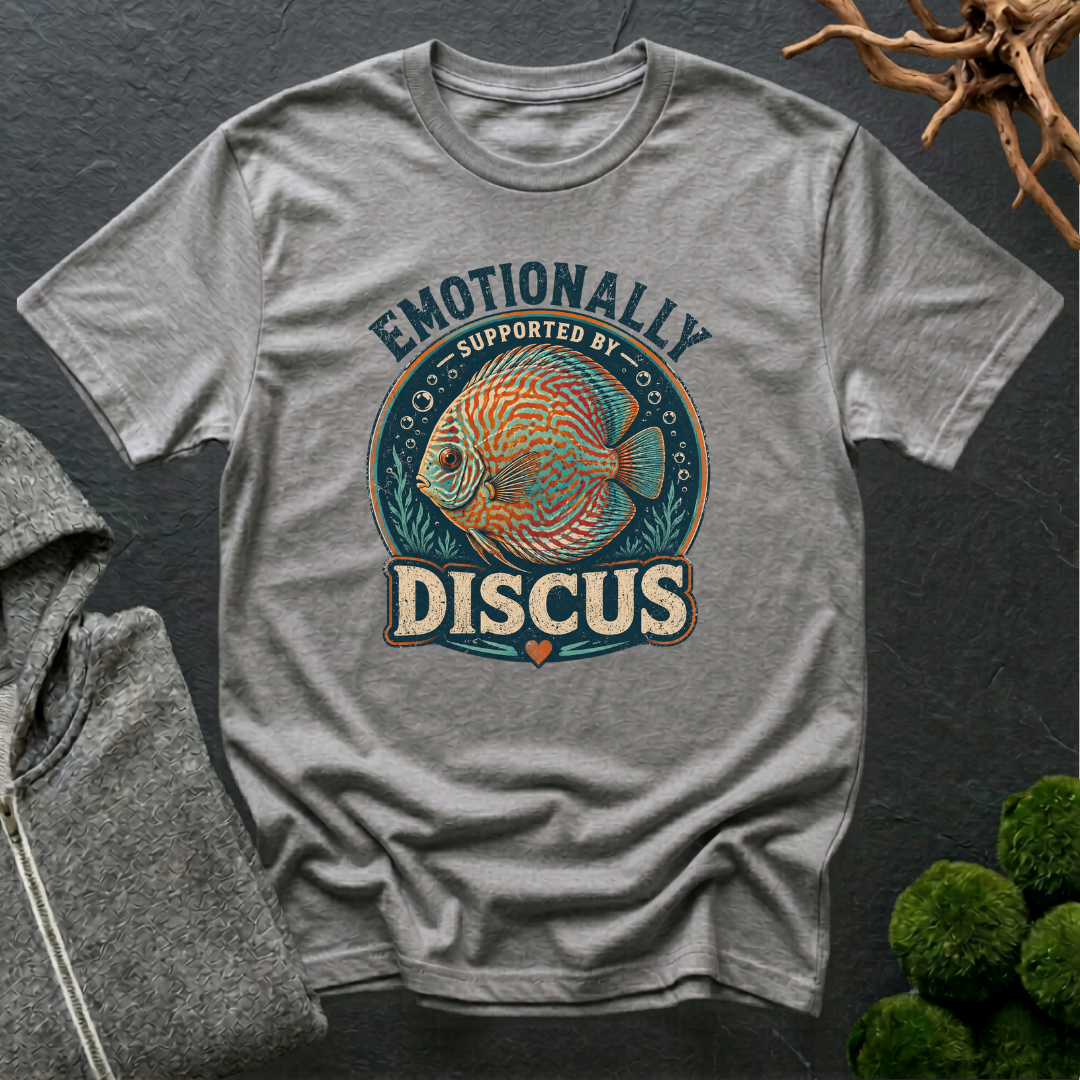 Emotionally Supported by Discus T-Shirt | Discus Lover Shirt