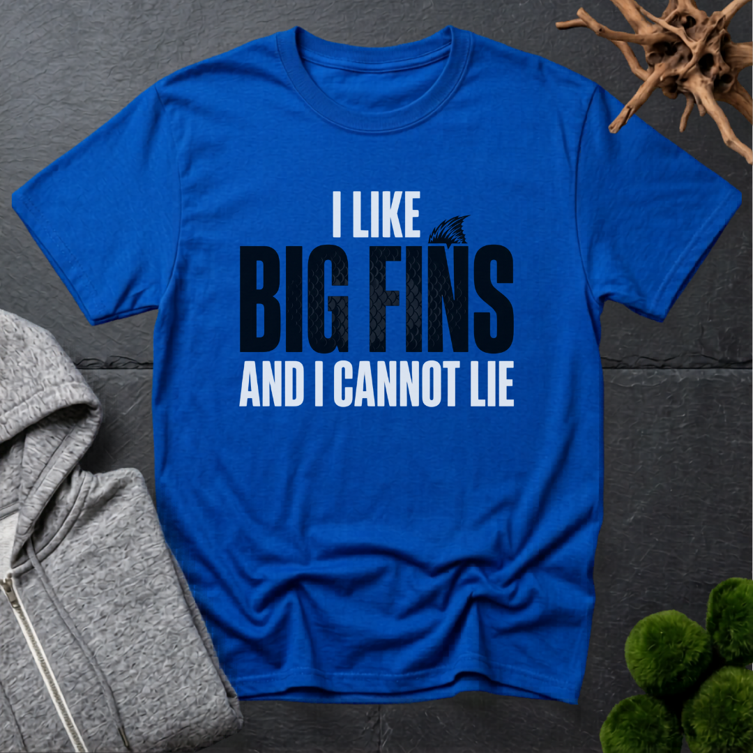 I Like Big Fins And I Cannot Lie T-Shirt | Aquarium Humour