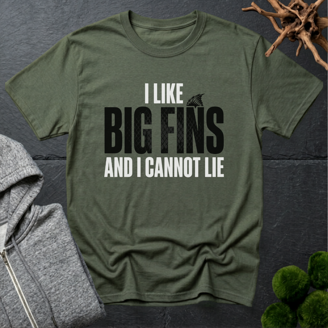 I Like Big Fins And I Cannot Lie T-Shirt | Aquarium Humour
