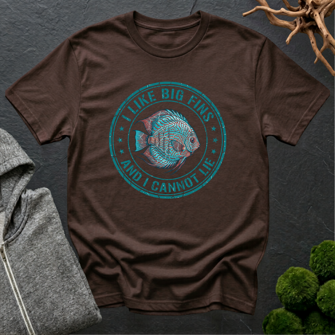 I Like Big Fins Discus T-Shirt | Discus Lovers Shirt