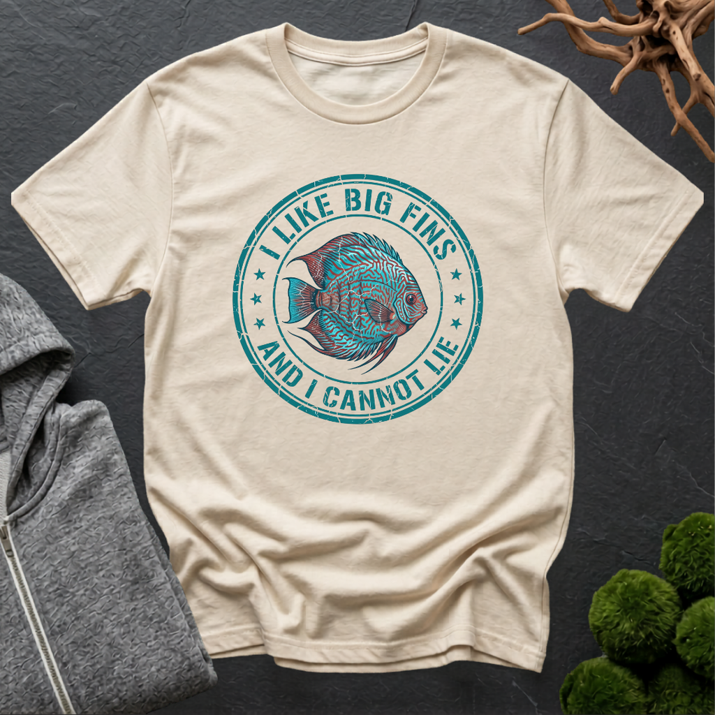 I Like Big Fins Discus T-Shirt | Discus Lovers Shirt