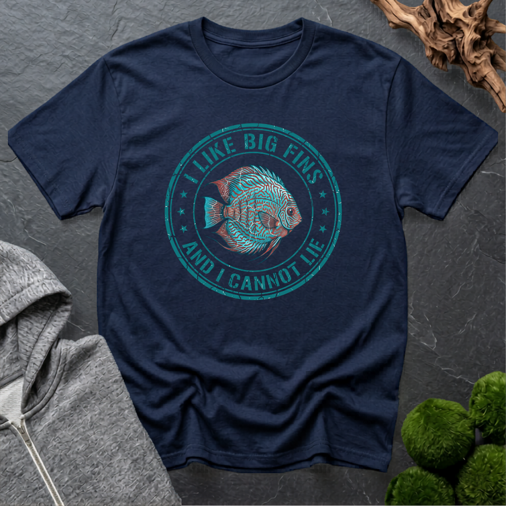 I Like Big Fins Discus T-Shirt | Discus Lovers Shirt