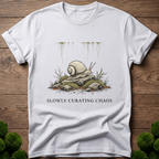 Mystery Snail Slowly Curating Chaos T-Shirt