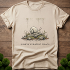 Mystery Snail Slowly Curating Chaos T-Shirt