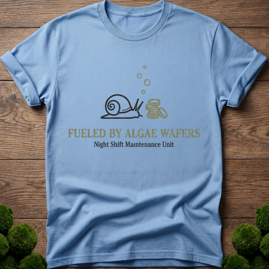 Mystery Snail Fueled By Algae Wafers T-Shirt