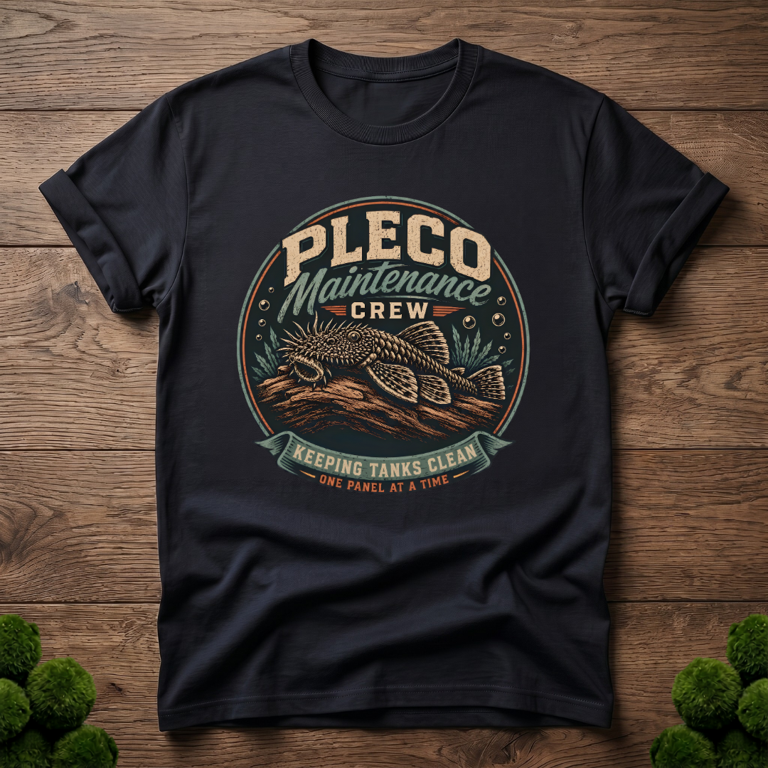 Pleco Maintenance Crew T-Shirt, Bristlenose Pleco Shirt, Aquarium Fish Keeper Tee, Fish Tank Cleaner Shirt, Aquarist Gift