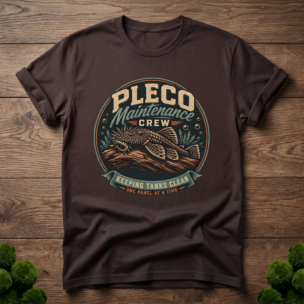 Pleco Maintenance Crew T-Shirt, Bristlenose Pleco Shirt, Aquarium Fish Keeper Tee, Fish Tank Cleaner Shirt, Aquarist Gift
