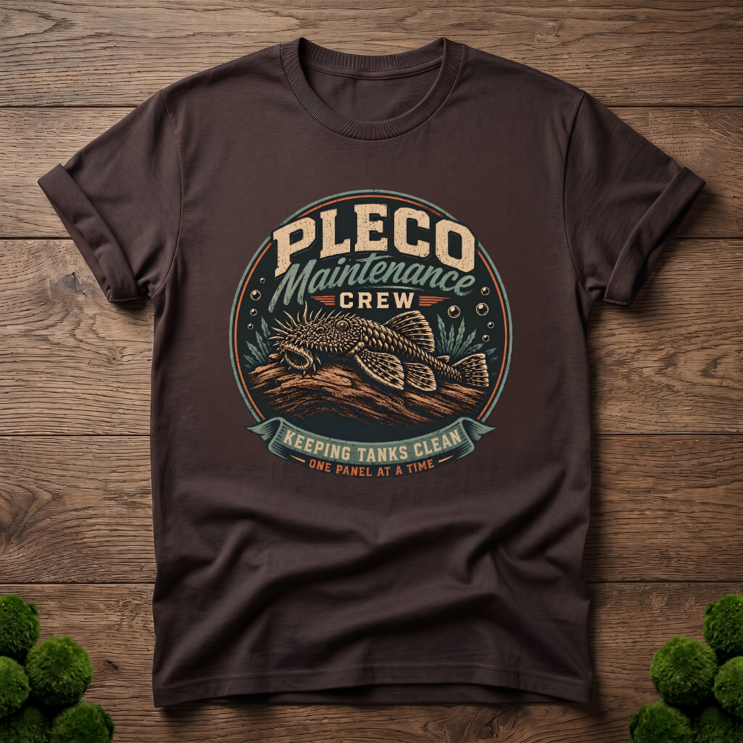 Pleco Maintenance Crew T-Shirt, Bristlenose Pleco Shirt, Aquarium Fish Keeper Tee, Fish Tank Cleaner Shirt, Aquarist Gift