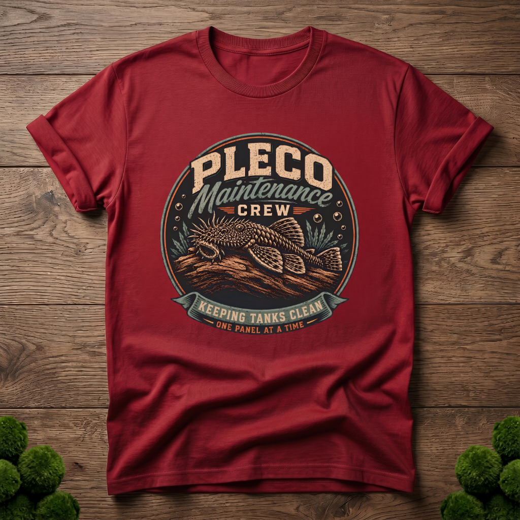 Pleco Maintenance Crew T-Shirt, Bristlenose Pleco Shirt, Aquarium Fish Keeper Tee, Fish Tank Cleaner Shirt, Aquarist Gift