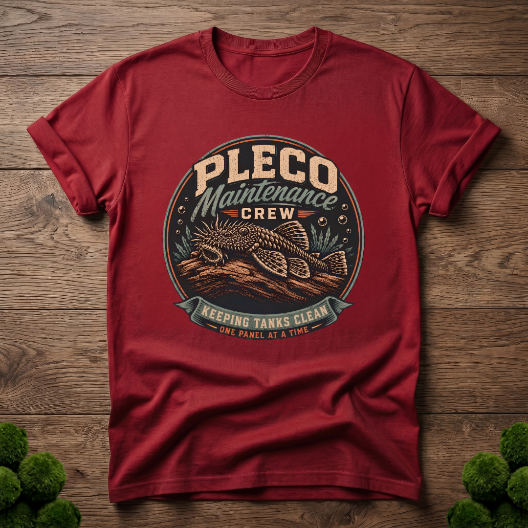 Pleco Maintenance Crew T-Shirt, Bristlenose Pleco Shirt, Aquarium Fish Keeper Tee, Fish Tank Cleaner Shirt, Aquarist Gift