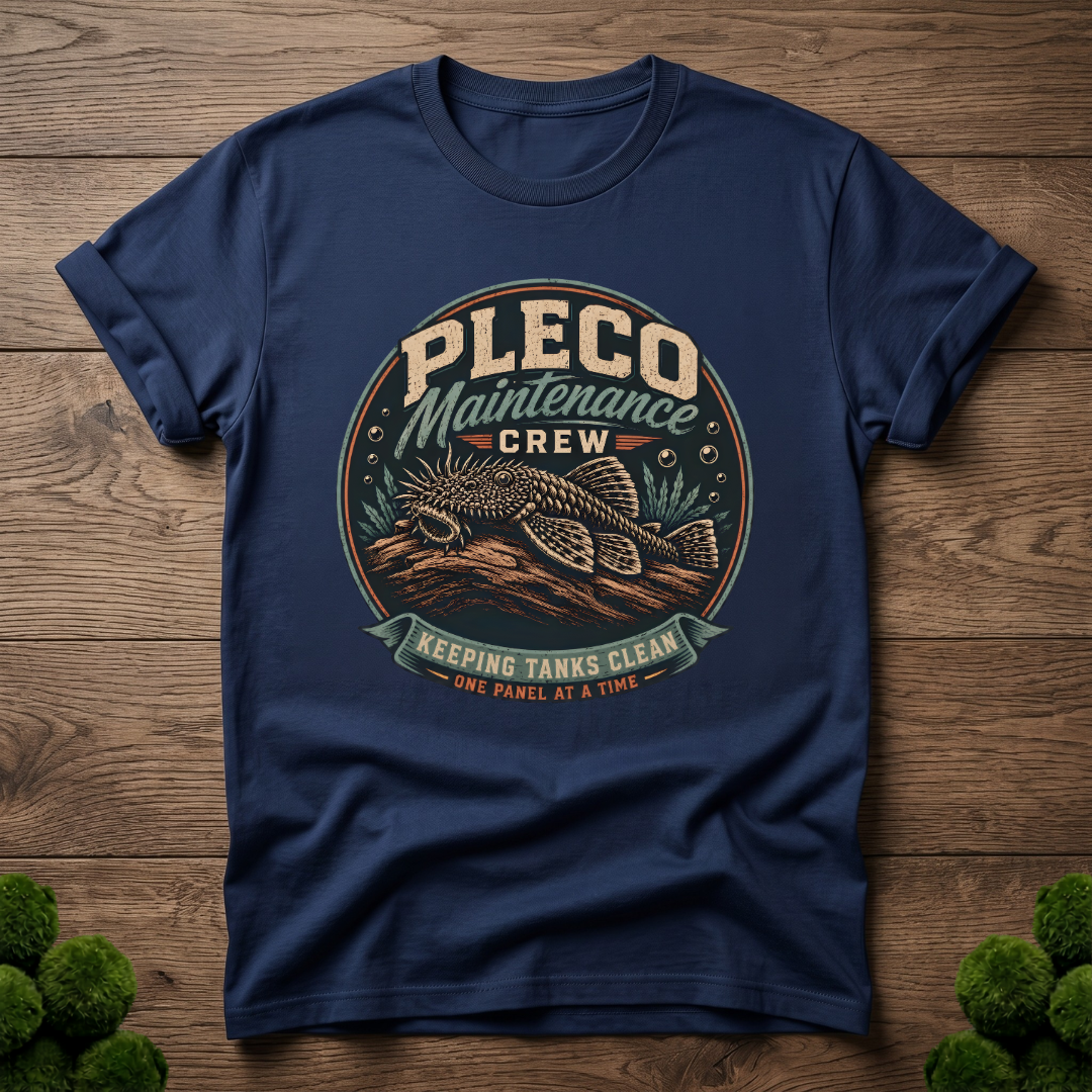Pleco Maintenance Crew T-Shirt, Bristlenose Pleco Shirt, Aquarium Fish Keeper Tee, Fish Tank Cleaner Shirt, Aquarist Gift