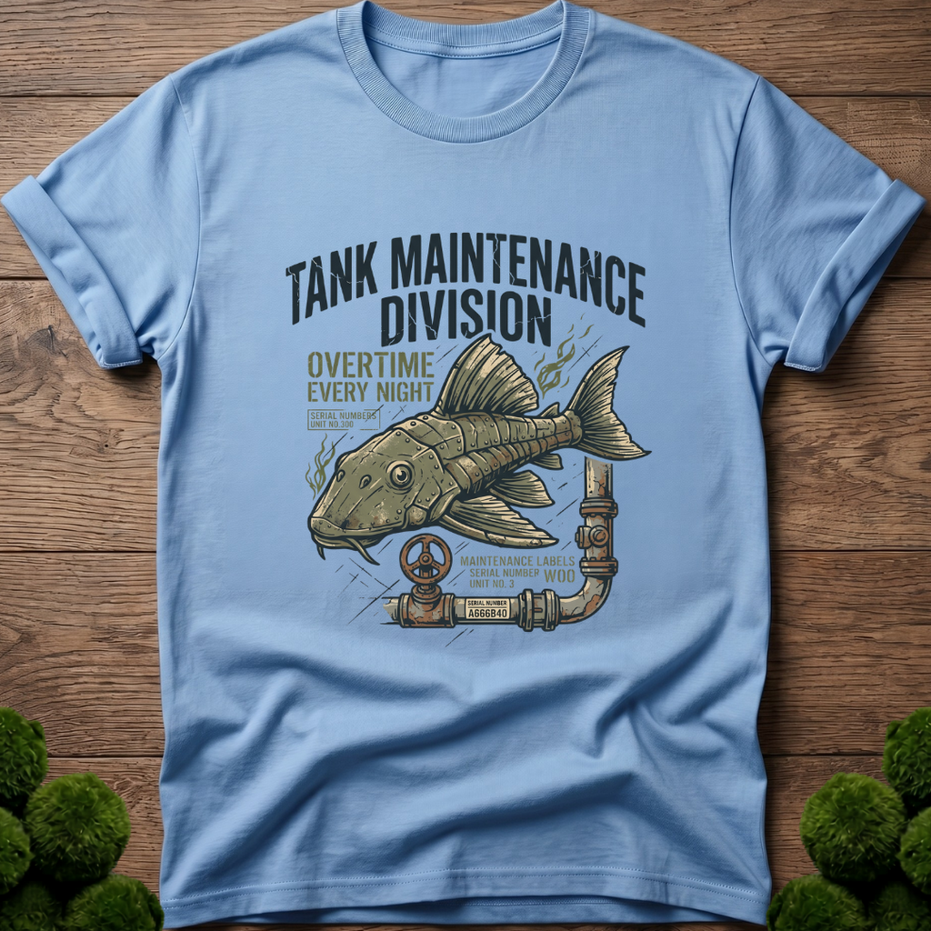 Pleco Bristlenose Tank Maintenance Division T-Shirt