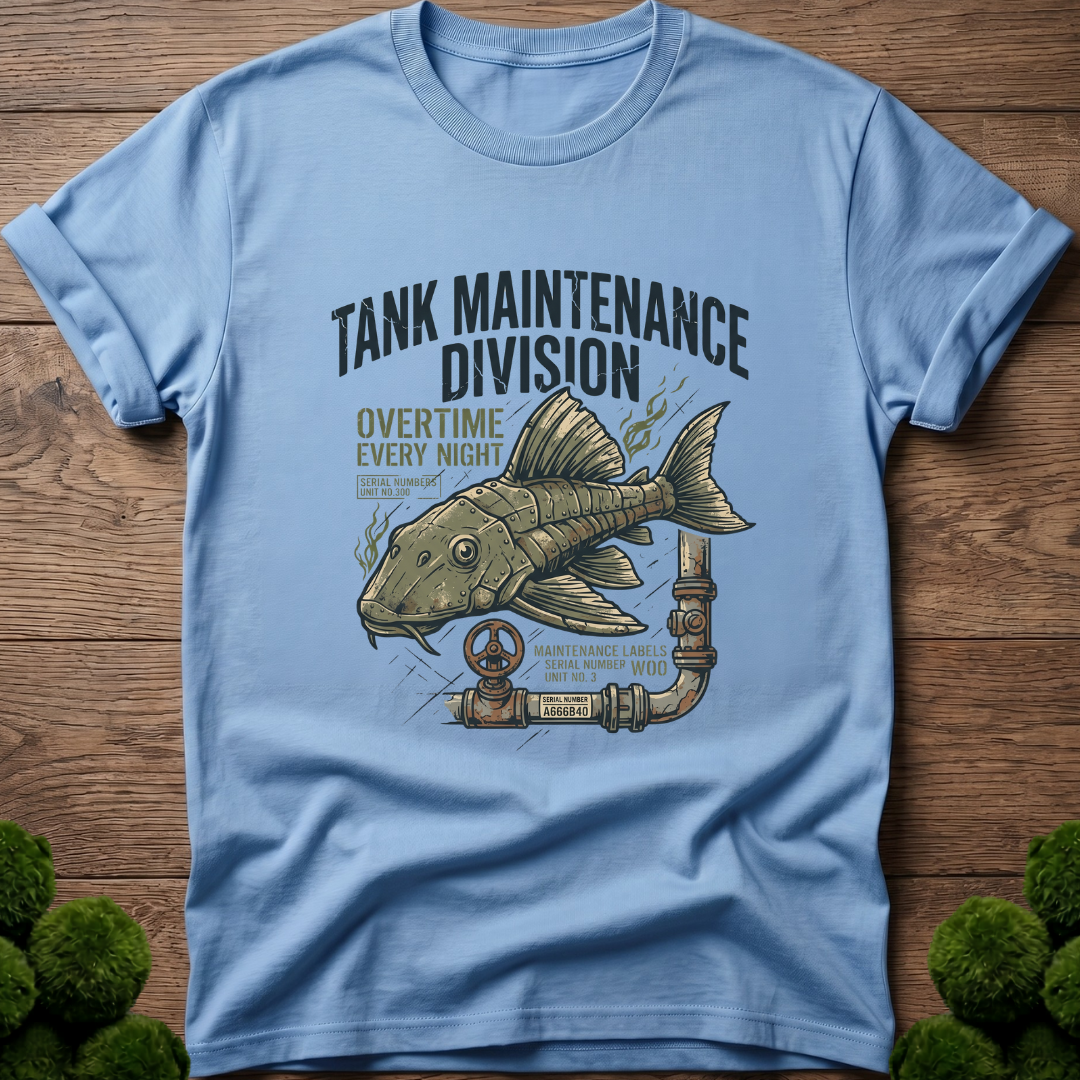 Pleco Bristlenose Tank Maintenance Division T-Shirt