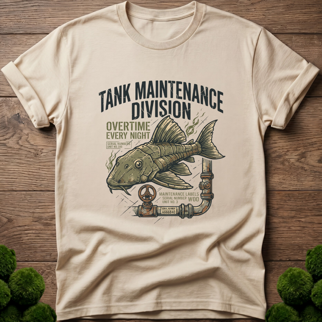 Pleco Bristlenose Tank Maintenance Division T-Shirt