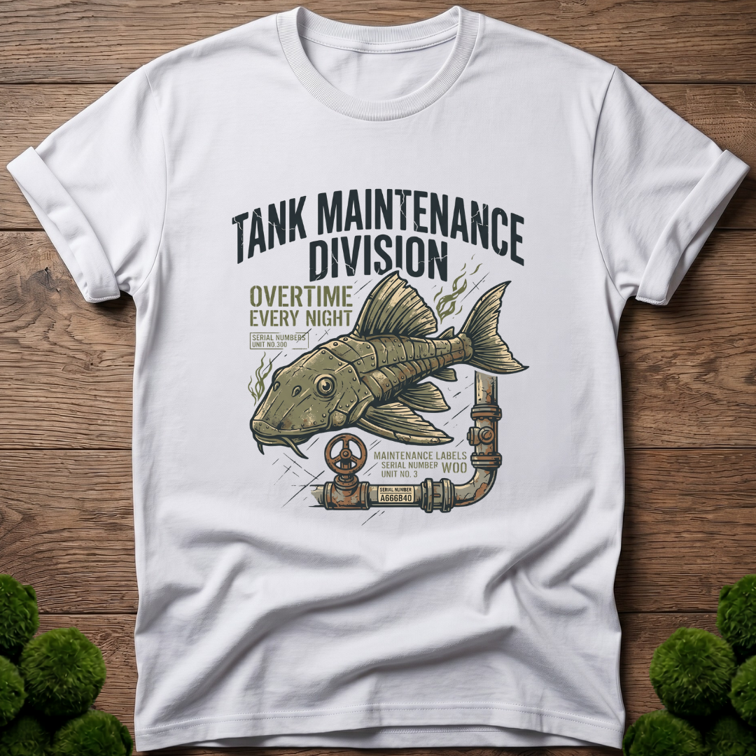 Pleco Bristlenose Tank Maintenance Division T-Shirt